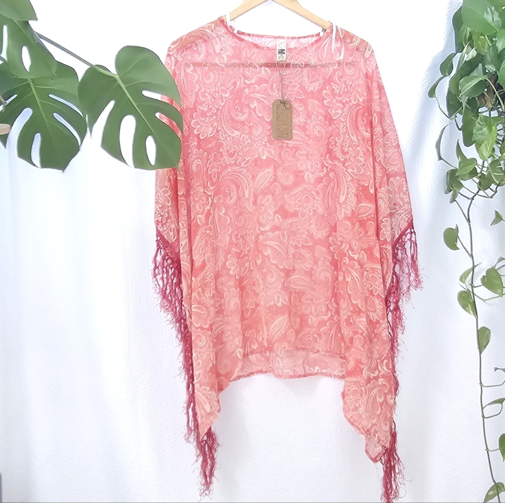 Beach By Exist Pink Paisley Tunic